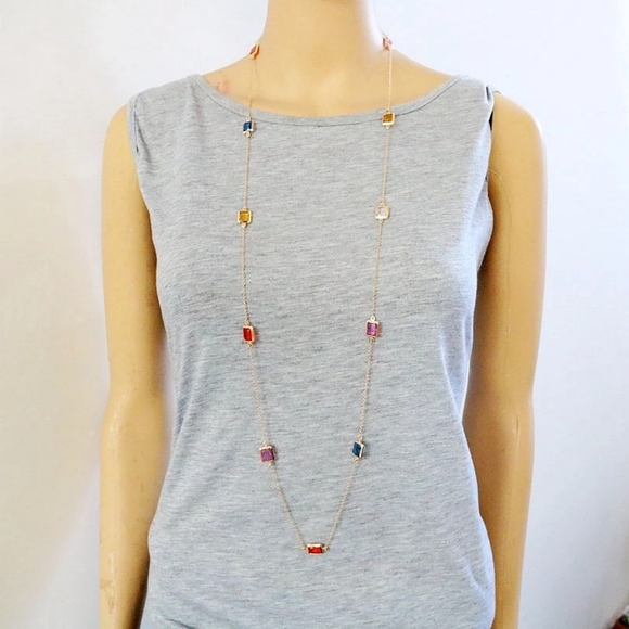 Women fashion mixed color necklace - Picture 4 of 4